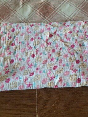 Baby receiving blanket. Beach theme